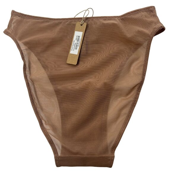 SKIMS Mesh High Cut Brief + Bikini Lot of 2 Chili Sienna XXS - Picture 4 of 10